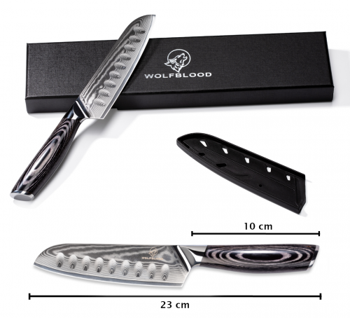Draufsicht Schachtel Chefmesser-Damastmesser-Damast-Messer-Damast-Küchenmesser-Kochmesser-Messerset-Messer-Set